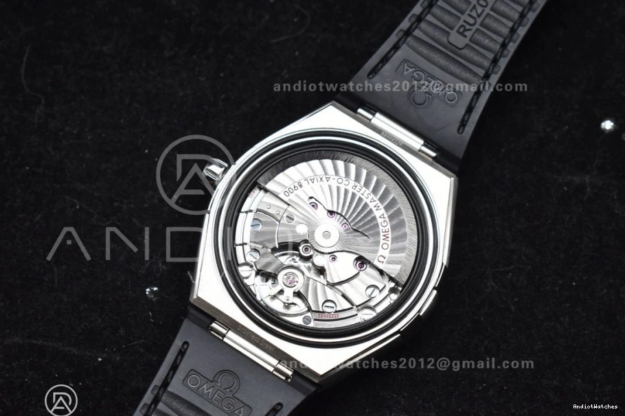 1:1 Gummy Constellation Compact SS 548 Super Black A8900 Clone on Edition Strap VSF Best Gray Dial 1016